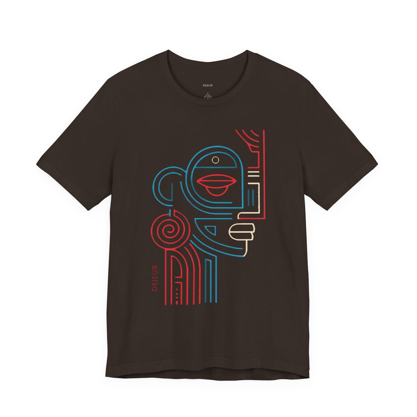Modernist Abstract Line Art Profile - T-Shirt