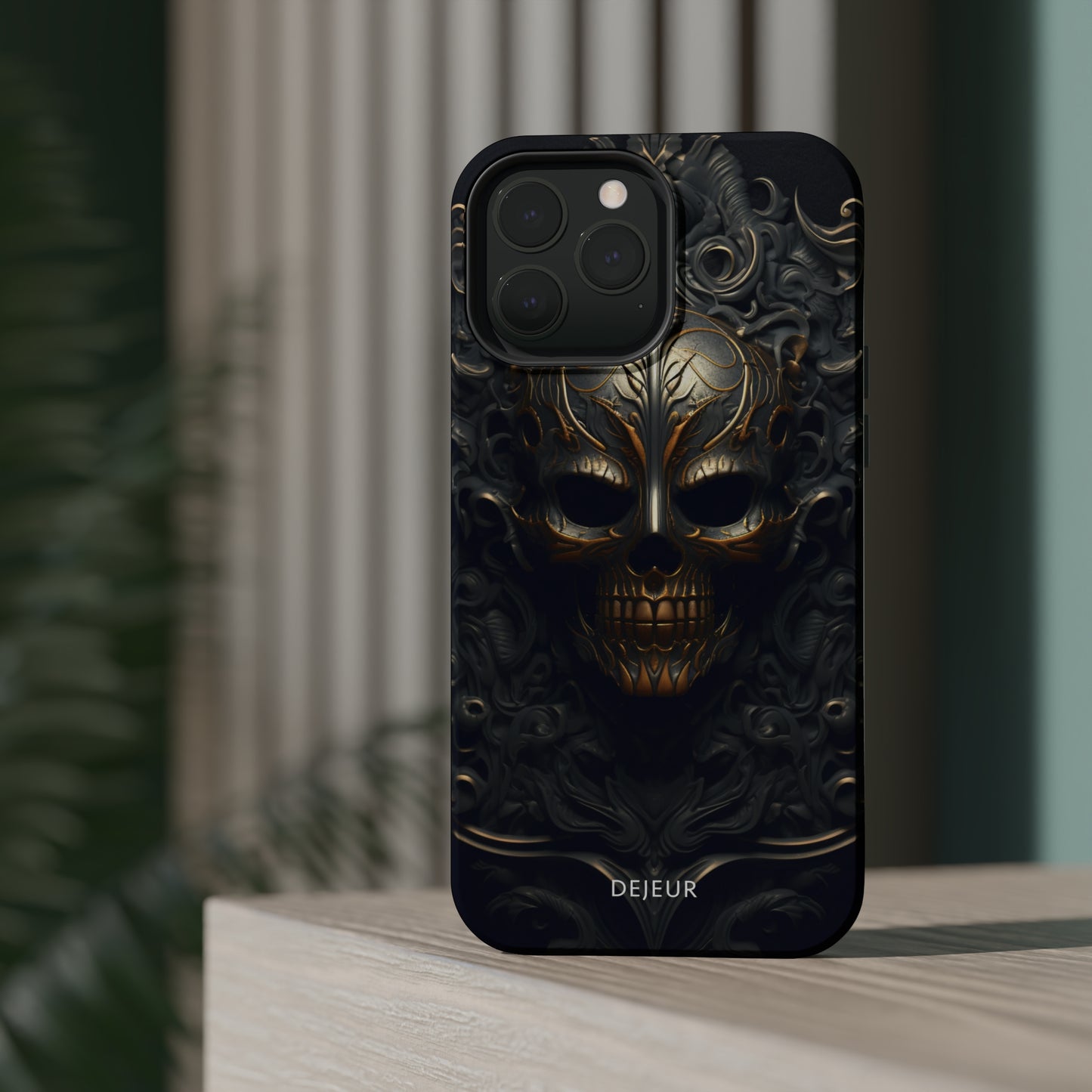 Dark Bronze Skull - iPhone MagSafe Tough Case