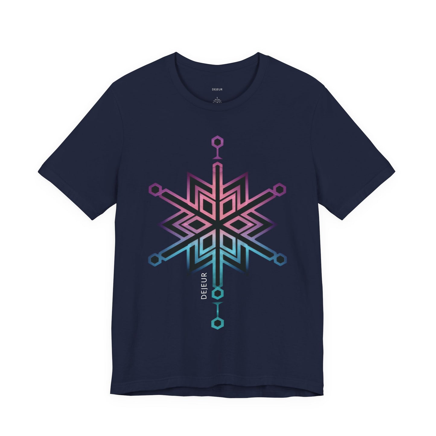 Snowflake Spectrum Cyan Magenta - T-Shirt