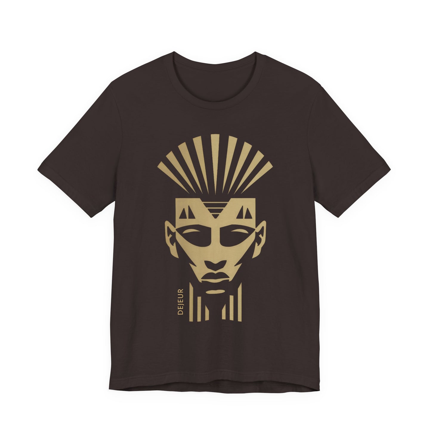 Minimalist Golden Crowned Regal Pharaoh - T-Shirt