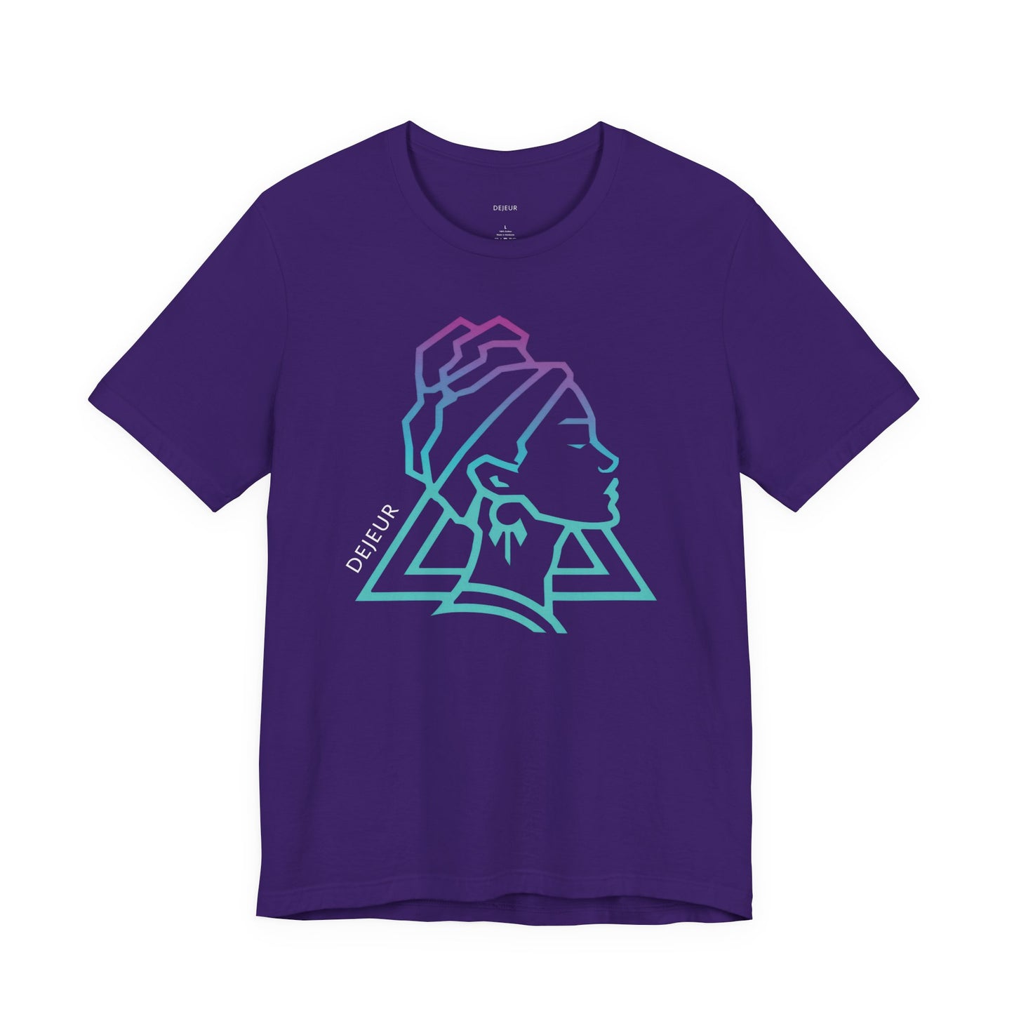 Neon Abstract Woman's Profile - T-Shirt