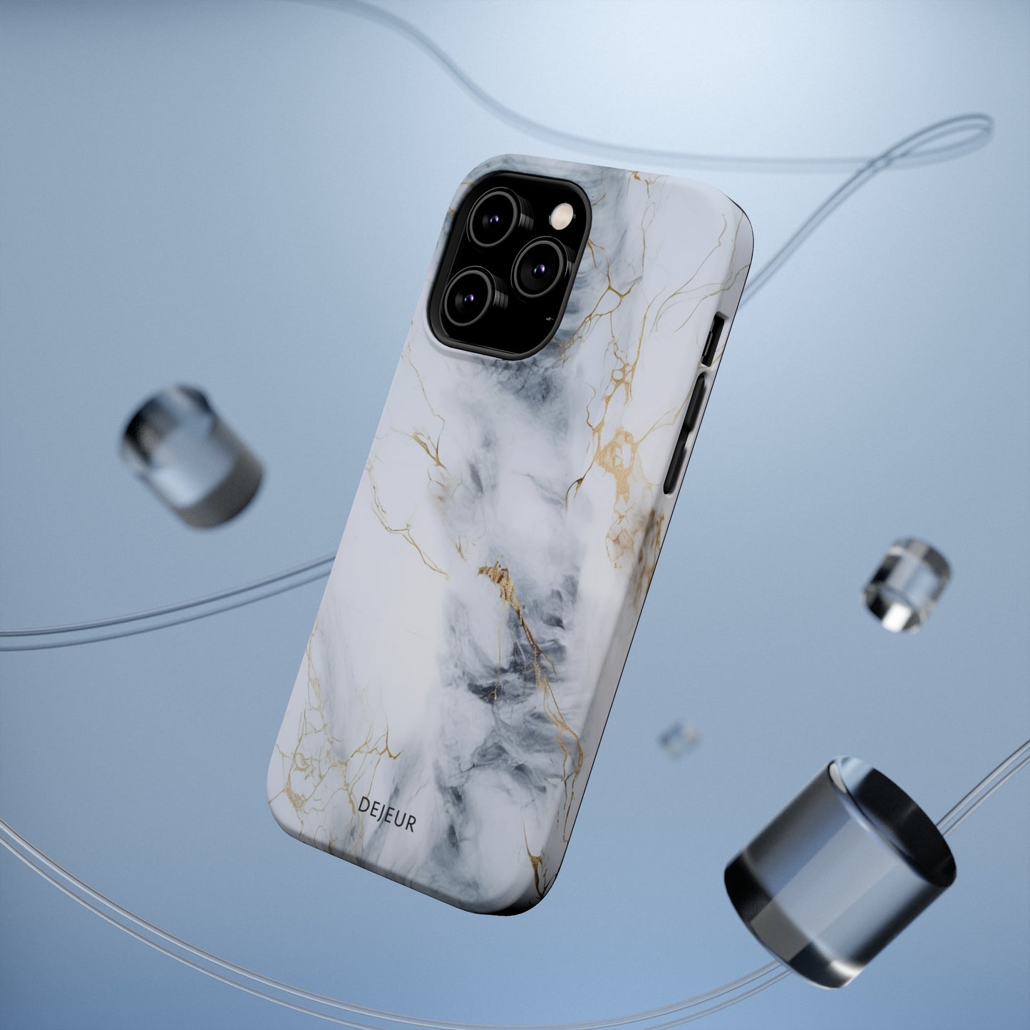 White Gold Marble - iPhone MagSafe Tough Case