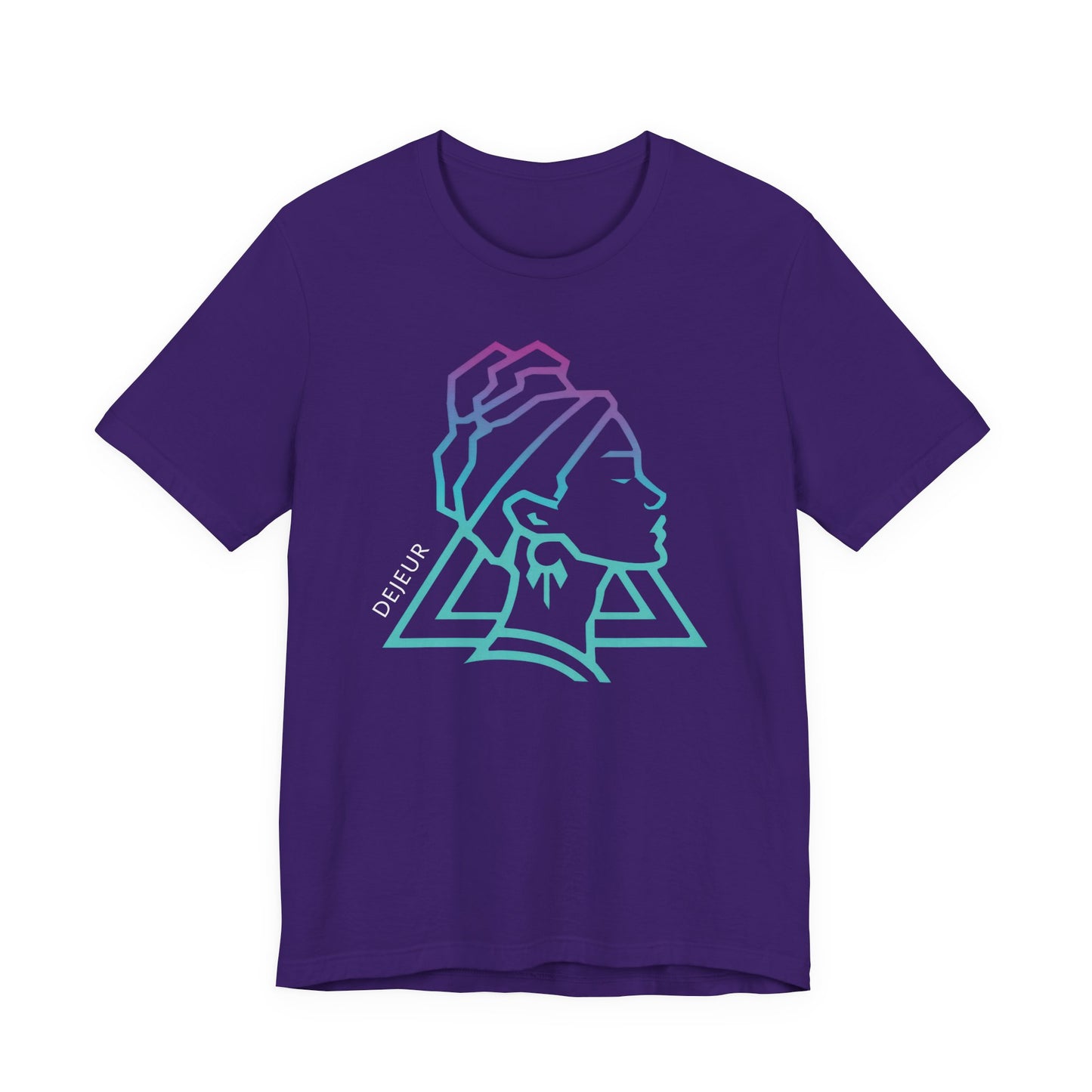Neon Abstract Woman's Profile - T-Shirt