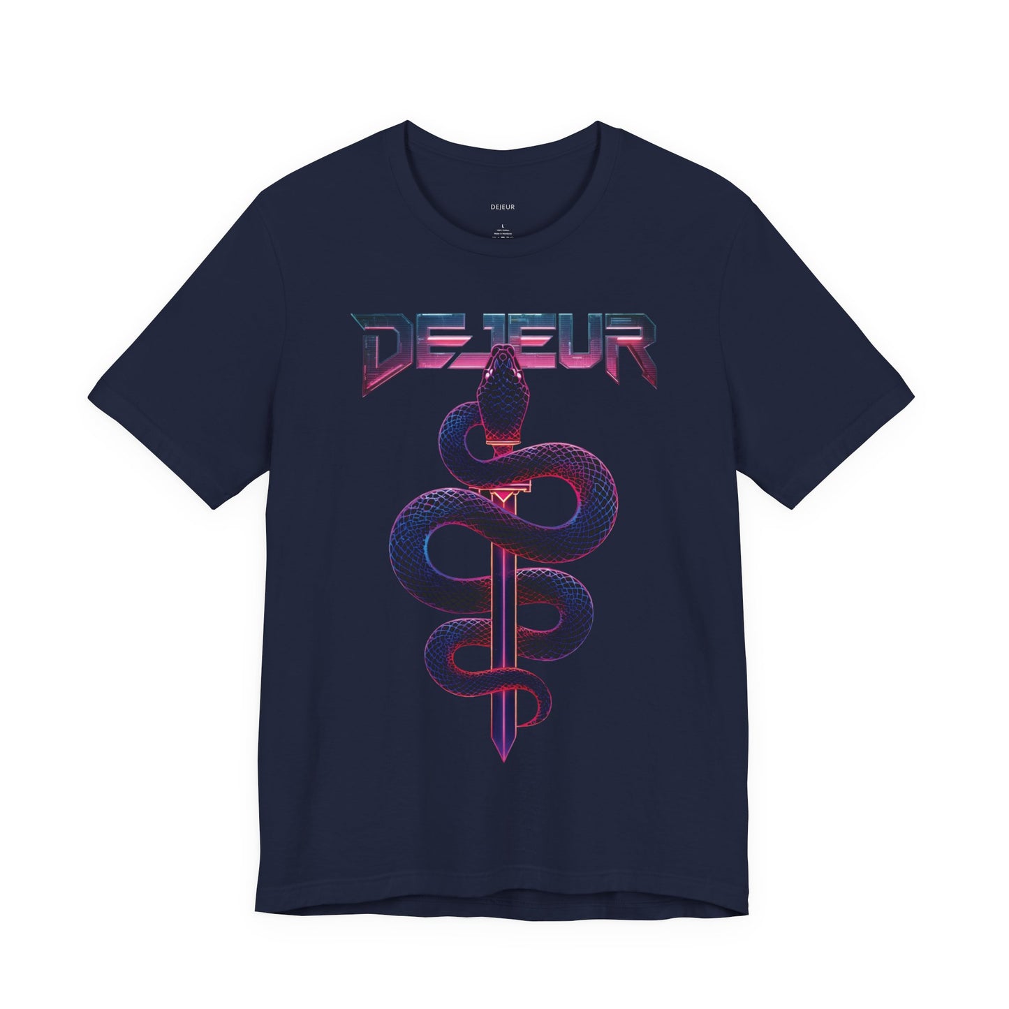 Dejeur Coiled Snake Sword Vibrant Neon - T-Shirt