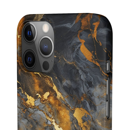 Platinum Gold Marble - iPhone Snap Case