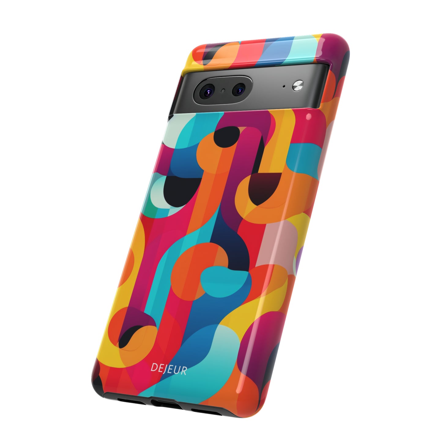 Curved Abstract Shapes - Google Pixel Tough Case