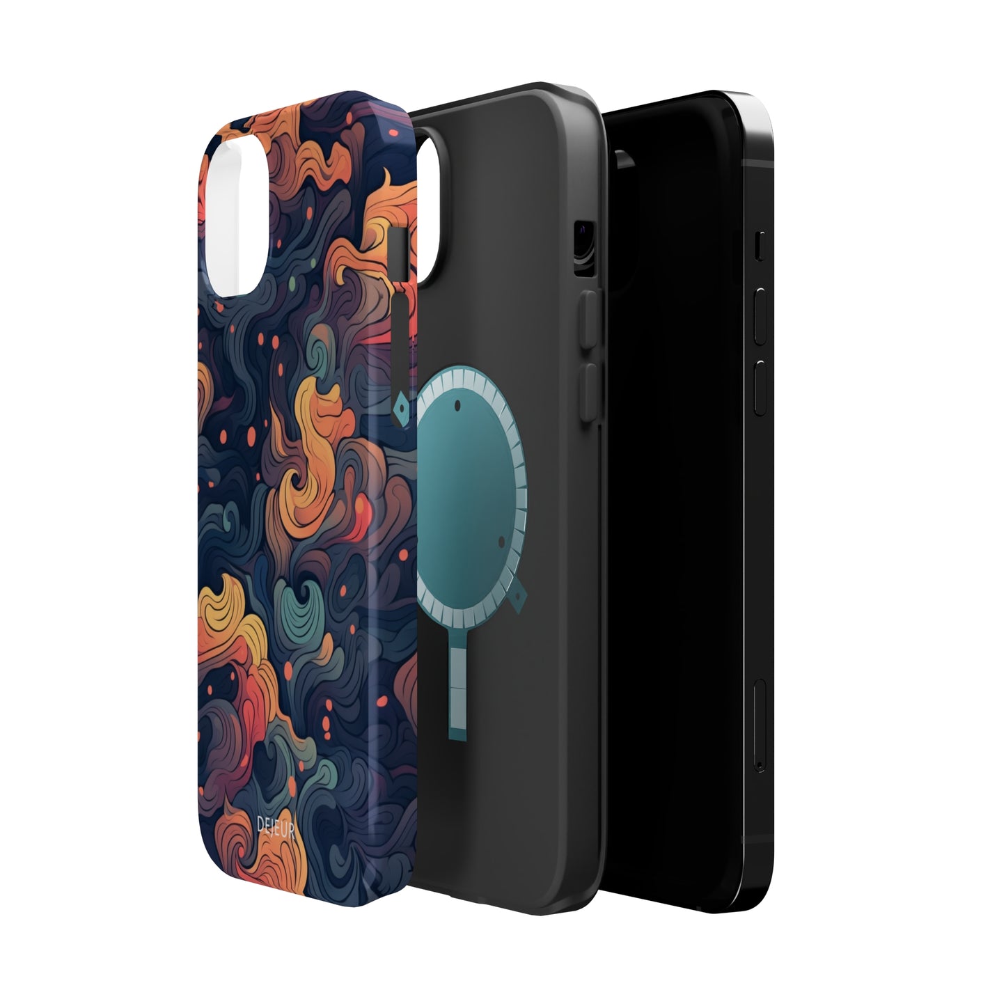 Fox Tail Swirls - iPhone MagSafe Tough Case