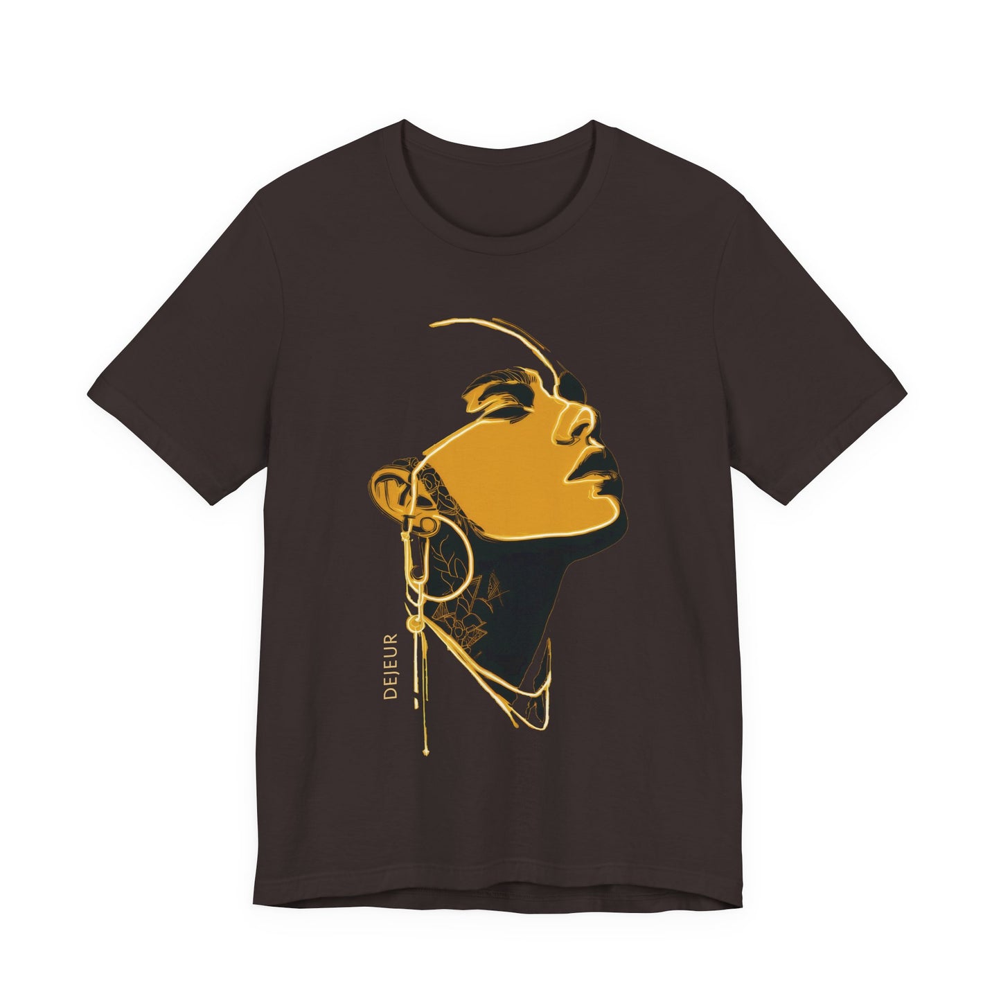 Royal Pharaoh Portrait Black & Gold - T-Shirt