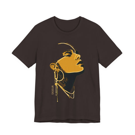 Royal Pharaoh Portrait Black & Gold - T-Shirt