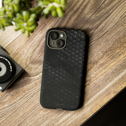 Black Carbon Matrix - iPhone Tough Case