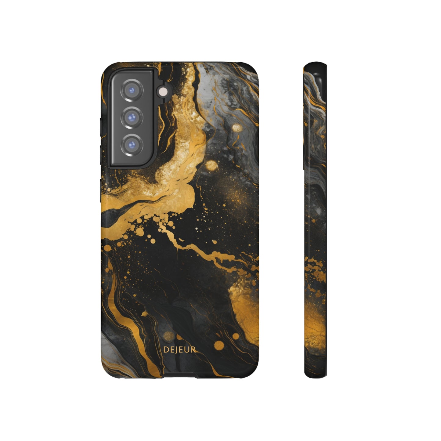 Gold & Black Marble - Samsung Galaxy Tough Case