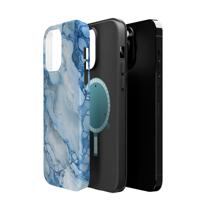 Sky Blue Marble - iPhone MagSafe Tough Case