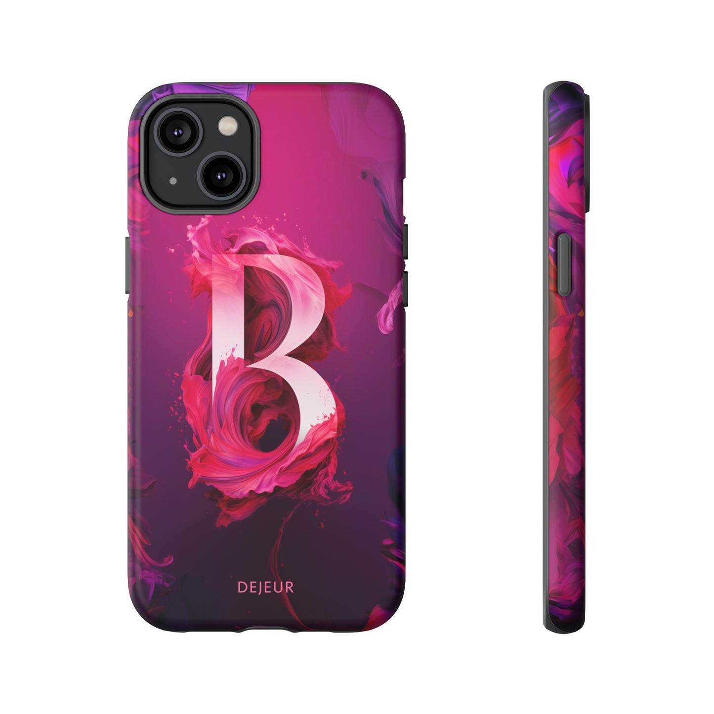 B Pink Splash - iPhone Tough Case