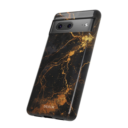 Dark Gold Amber Marble - Google Pixel Tough Case