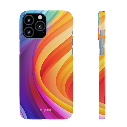 Rainbow Waves - iPhone Snap Case