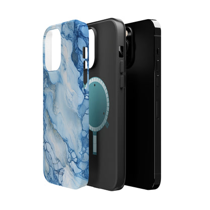 Sky Blue Marble - iPhone MagSafe Tough Case