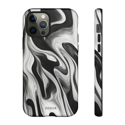 Misty Waves Monochrome - iPhone Tough Case