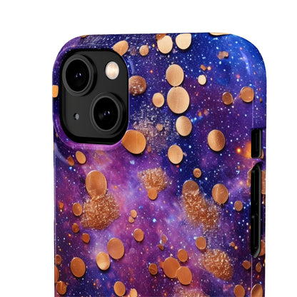 Cosmic Glitter Circles - iPhone Snap Case