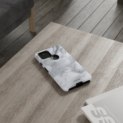 Platinum Silver Marble - Google Pixel Tough Case