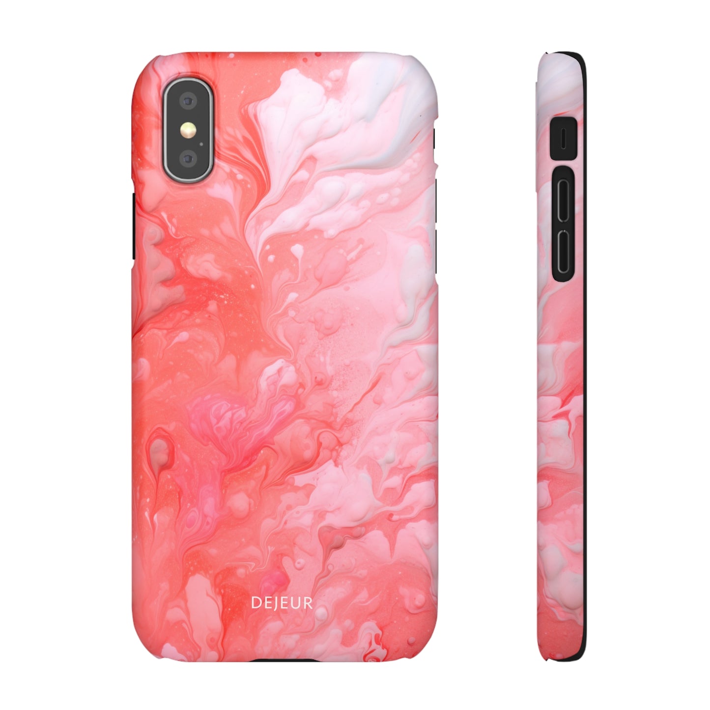 Rose Pink Marble - iPhone Snap Case