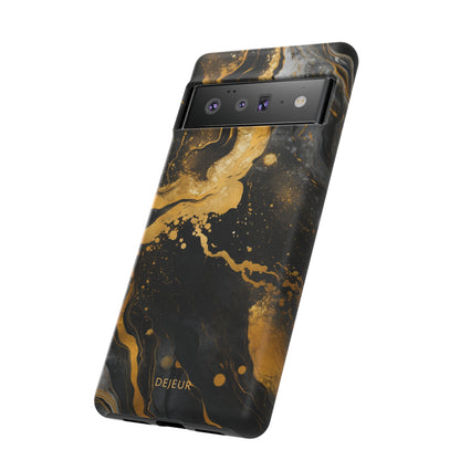 Gold & Black Marble - Google Pixel Tough Case