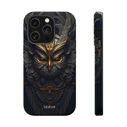 Golden Dark Owl - iPhone MagSafe Tough Case