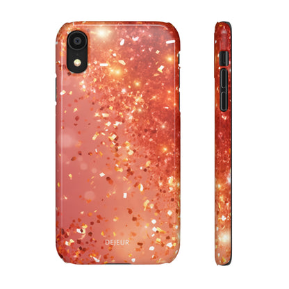 Rose Confetti Glitter - iPhone Snap Case