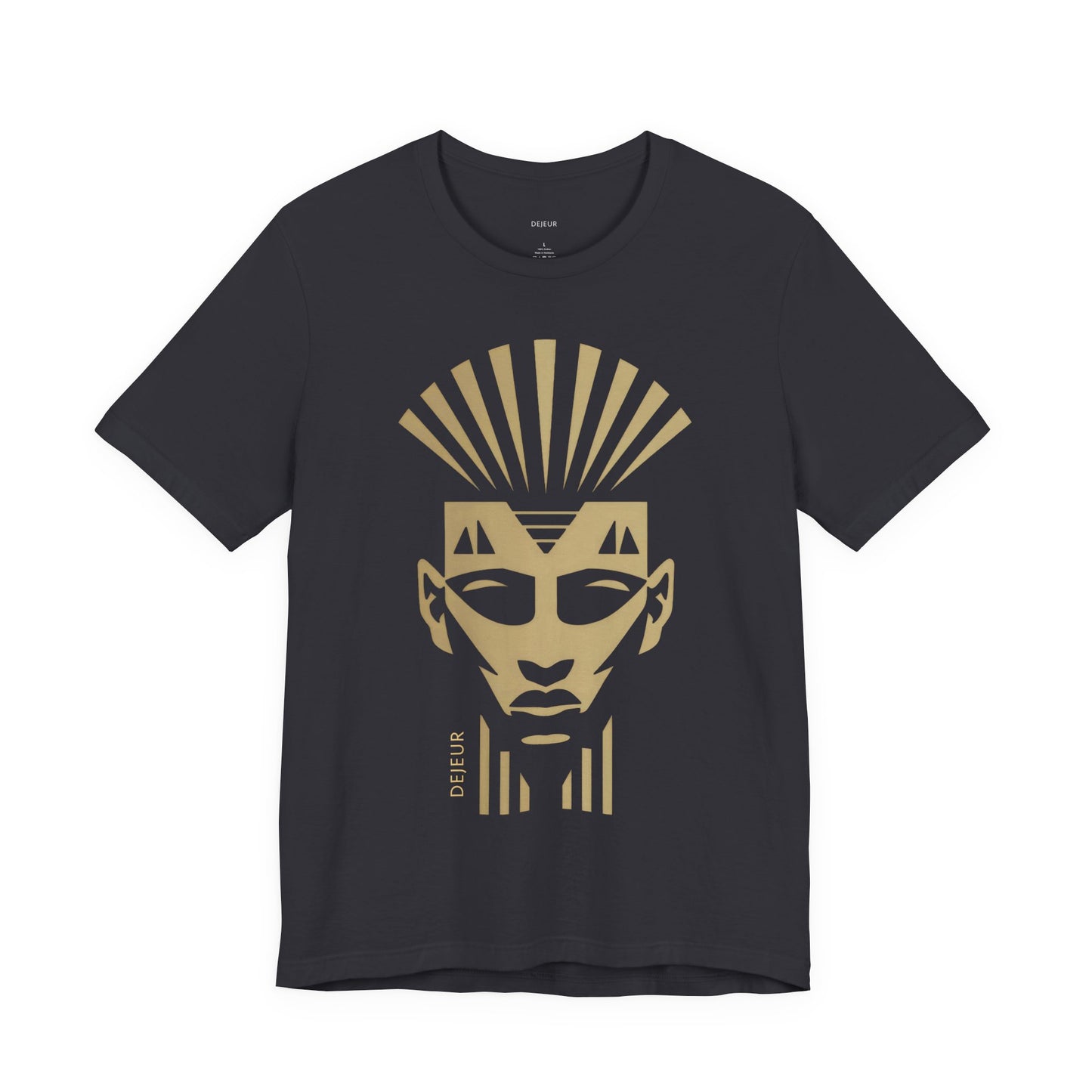 Minimalist Golden Crowned Regal Pharaoh - T-Shirt