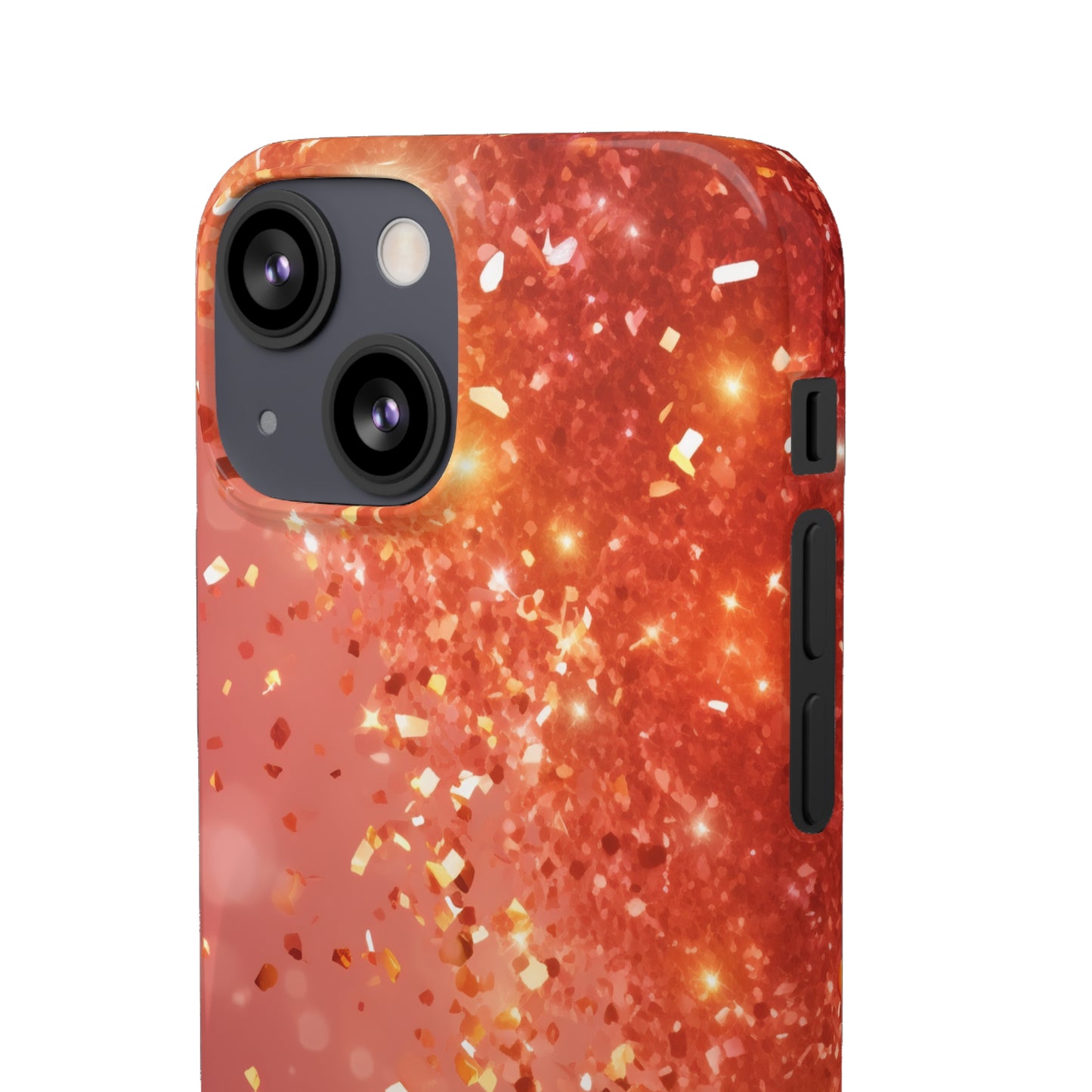 Rose Confetti Glitter - iPhone Snap Case