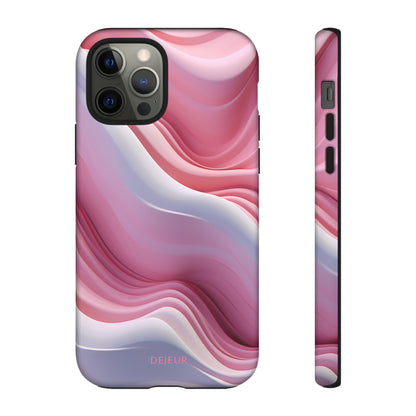 Pink Cream Waves - iPhone Tough Case