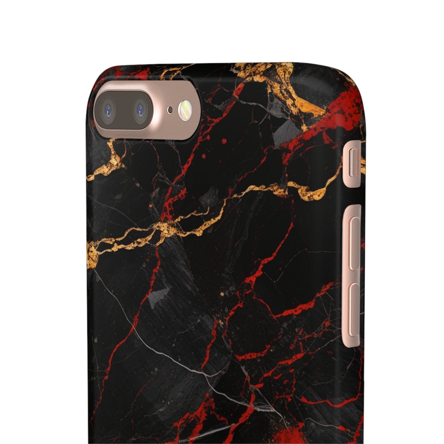 Dark Crimson Marble - iPhone Snap Case