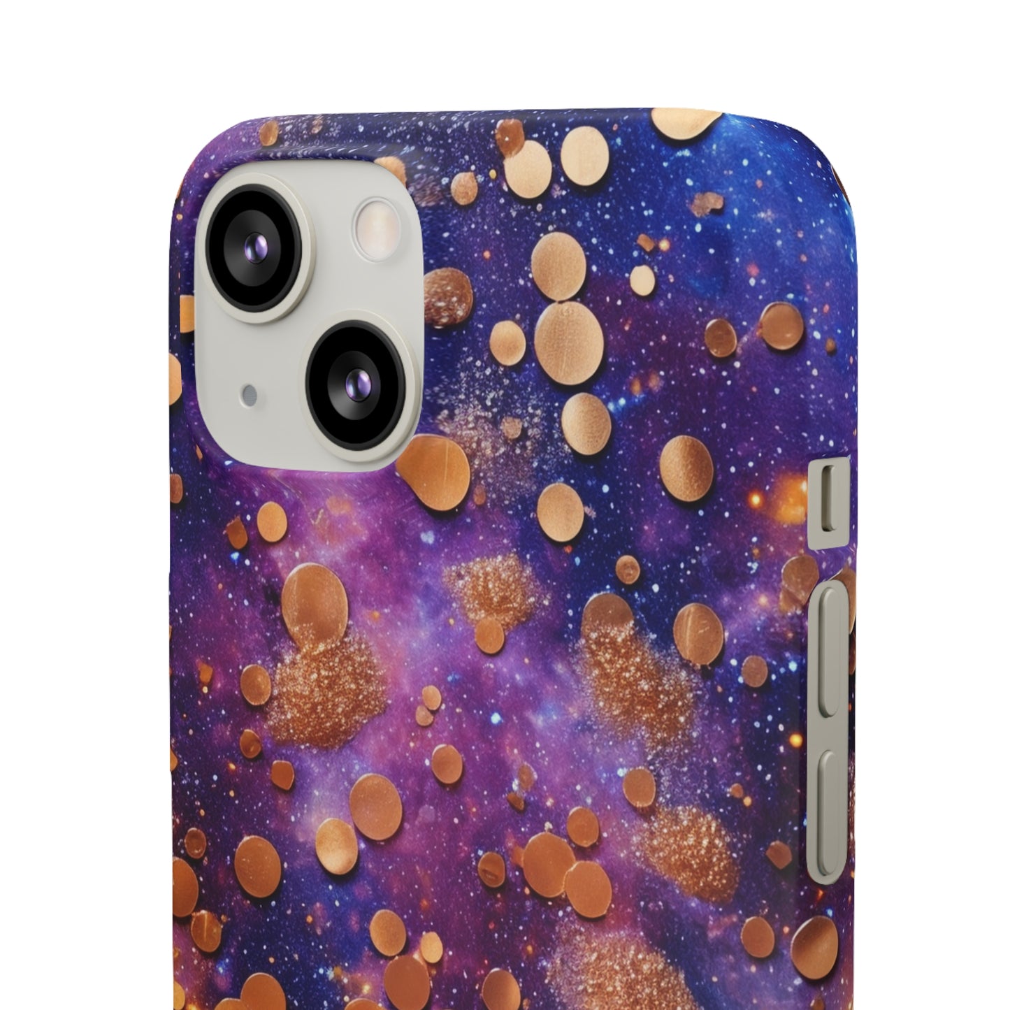 Cosmic Glitter Circles - iPhone Snap Case