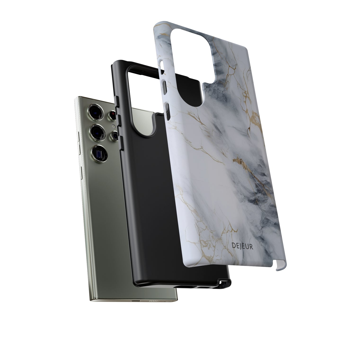 White Gold Marble - Samsung Galaxy Tough Case