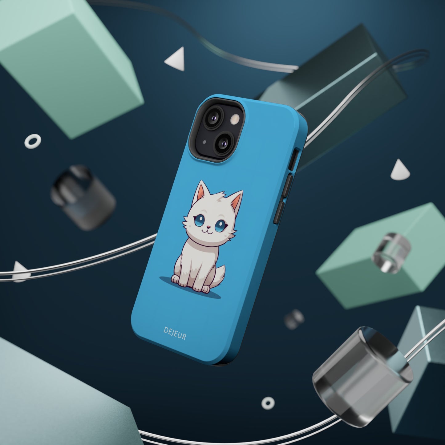 Little Blue Eyed Cat - iPhone MagSafe Tough Case