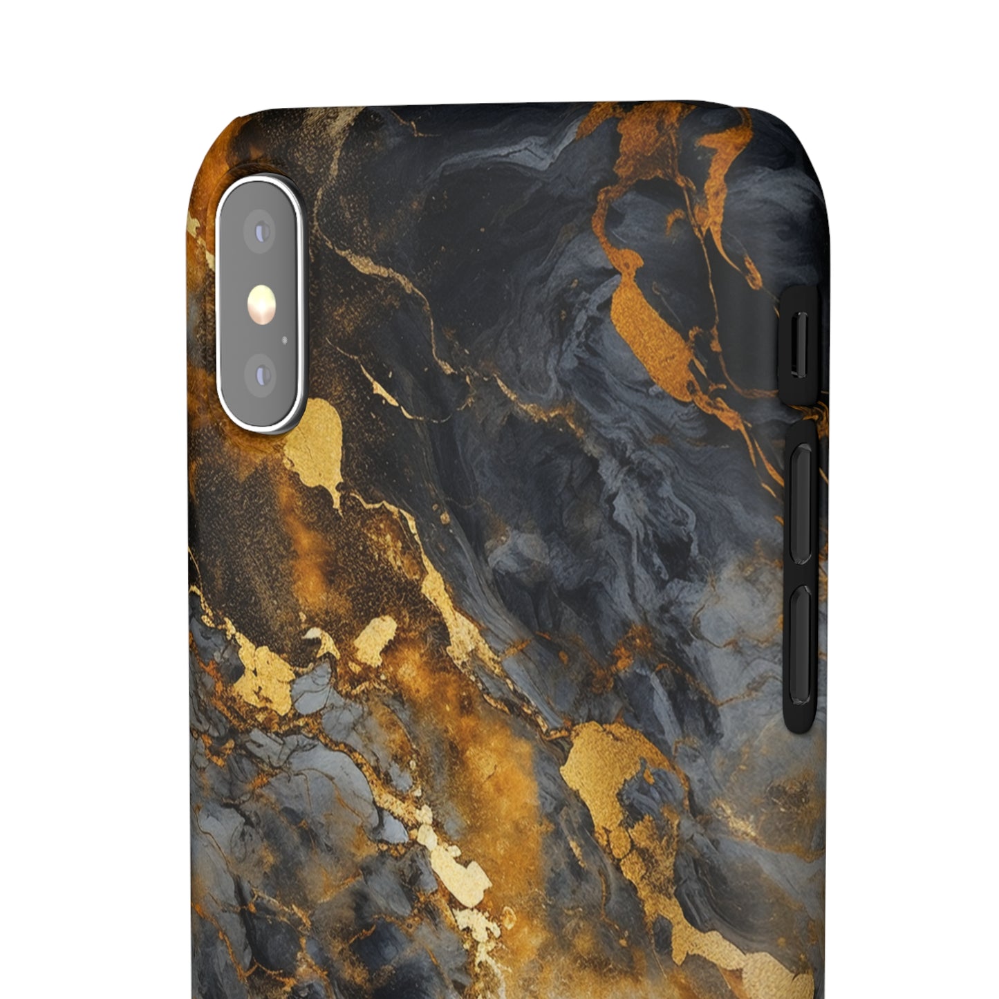 Platinum Gold Marble - iPhone Snap Case