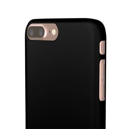 Pure Black - iPhone Snap Case