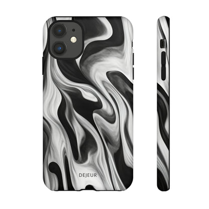 Misty Waves Monochrome - iPhone Tough Case