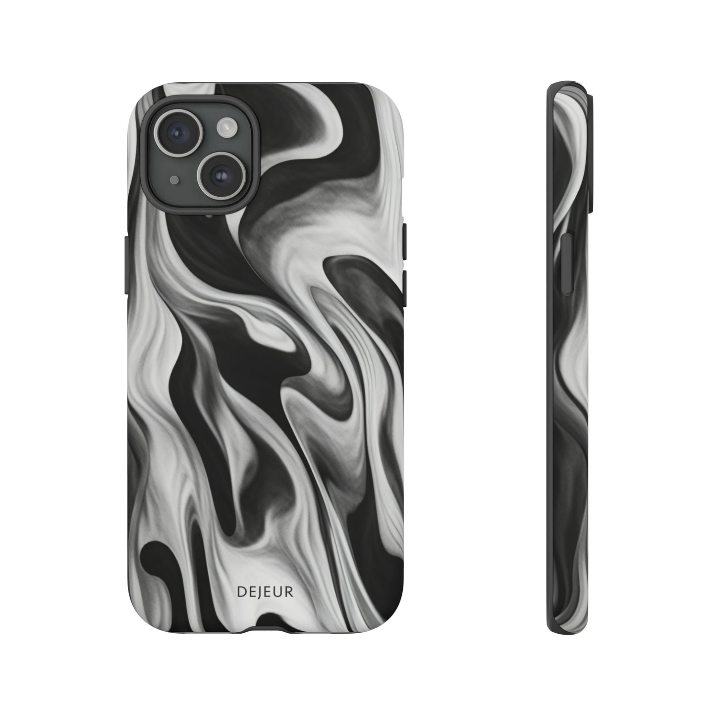 Misty Waves Monochrome - iPhone Tough Case