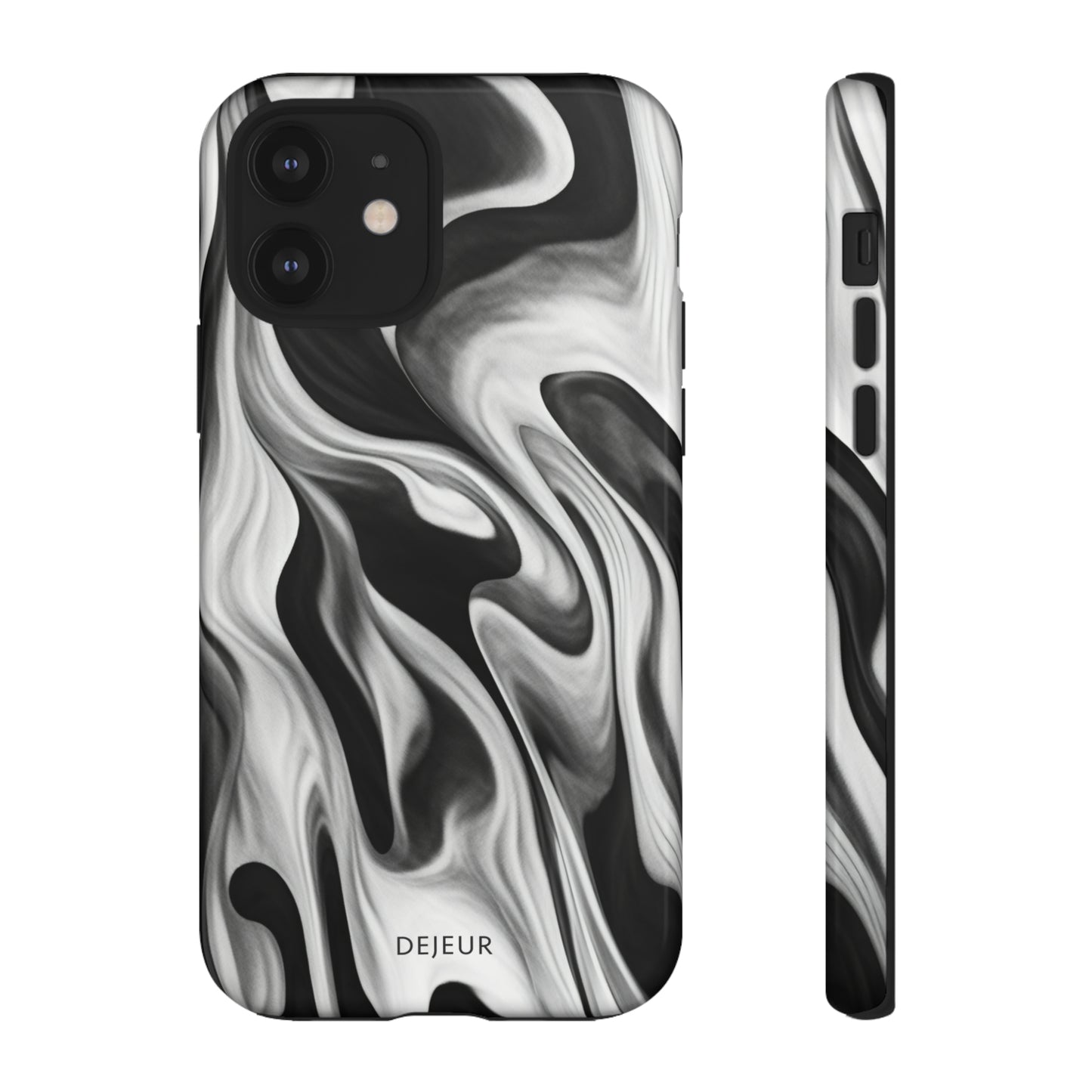 Misty Waves Monochrome - iPhone Tough Case