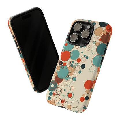 Pastel Line Circles - iPhone Tough Case