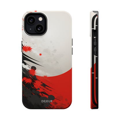 Japanese Abstract Splatter - iPhone MagSafe Tough Case