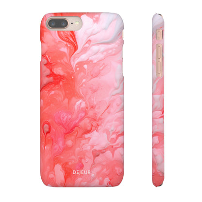 Rose Pink Marble - iPhone Snap Case