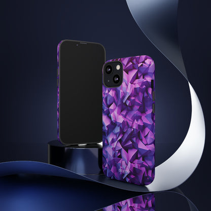 3D Purple Pattern - iPhone Tough Case