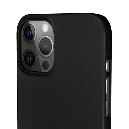 Pure Black - iPhone Snap Case