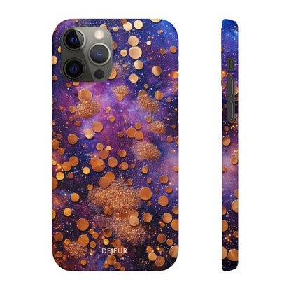 Cosmic Glitter Circles - iPhone Snap Case