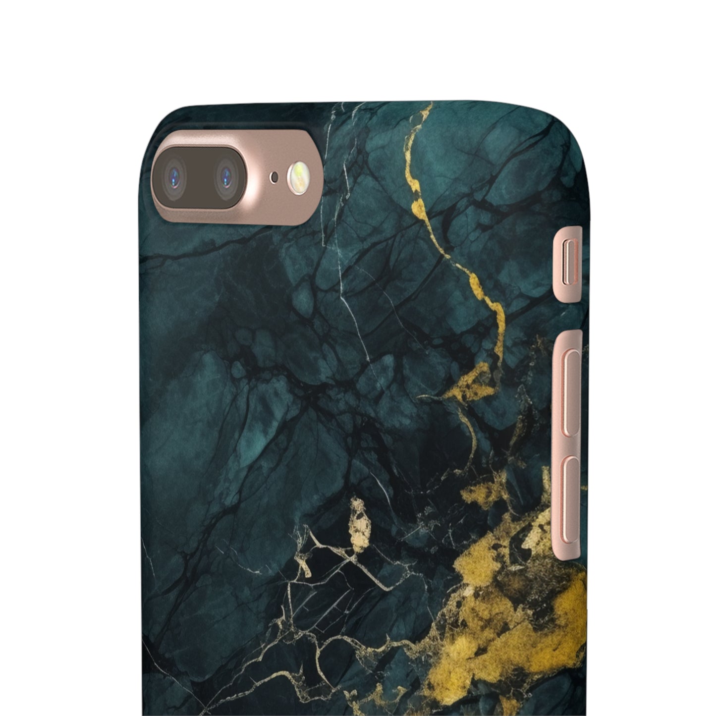 Gold Shadow Marble - iPhone Snap Case