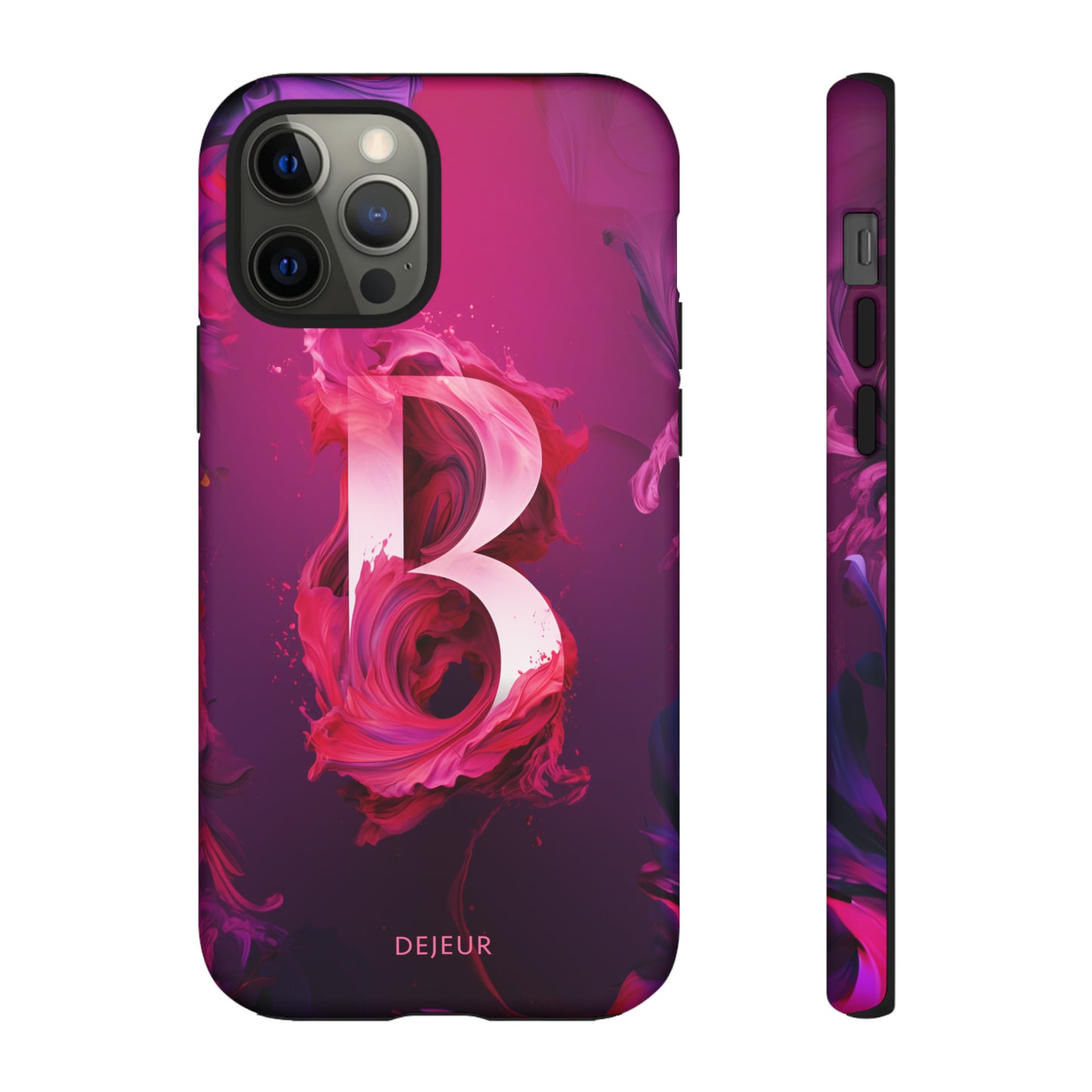 B Pink Splash - iPhone Tough Case