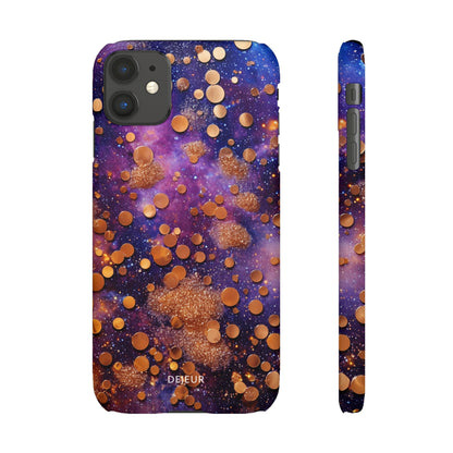 Cosmic Glitter Circles - iPhone Snap Case