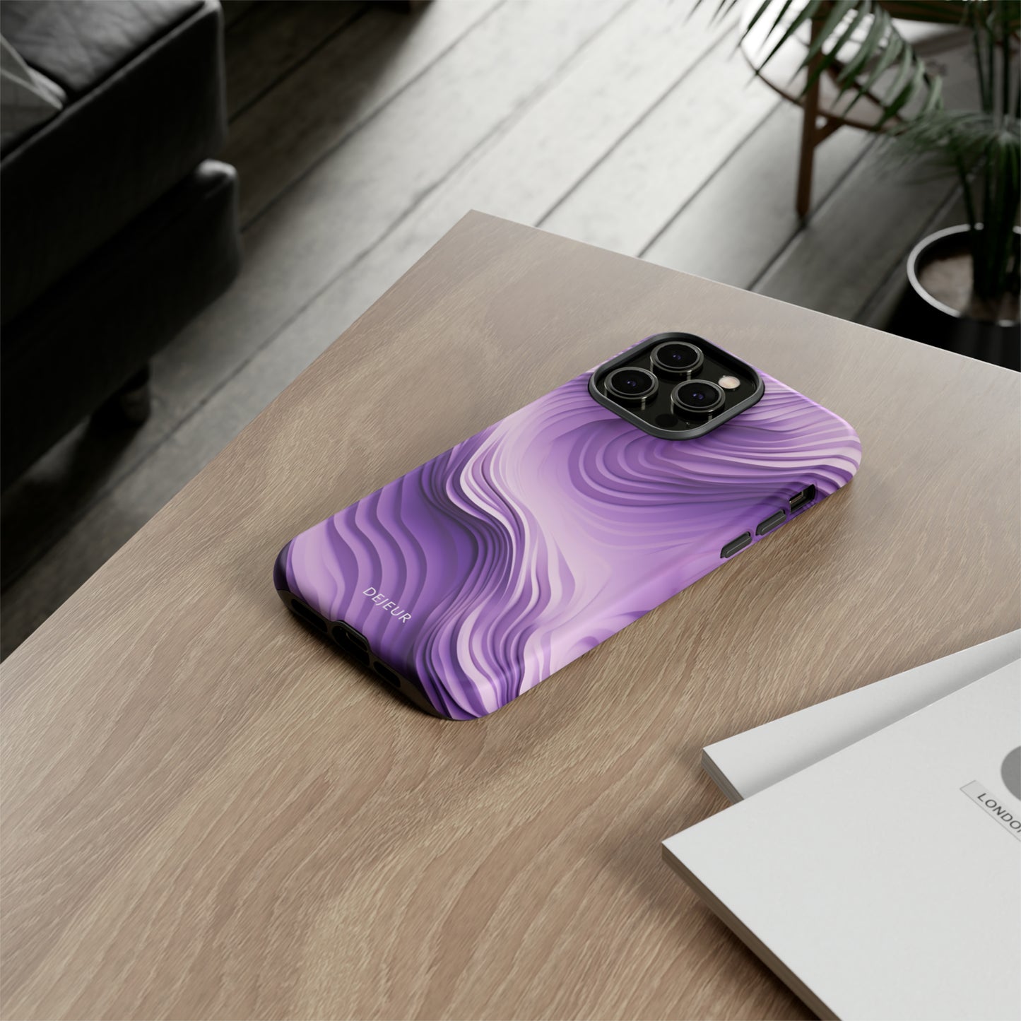 Violet Waves - iPhone Tough Case