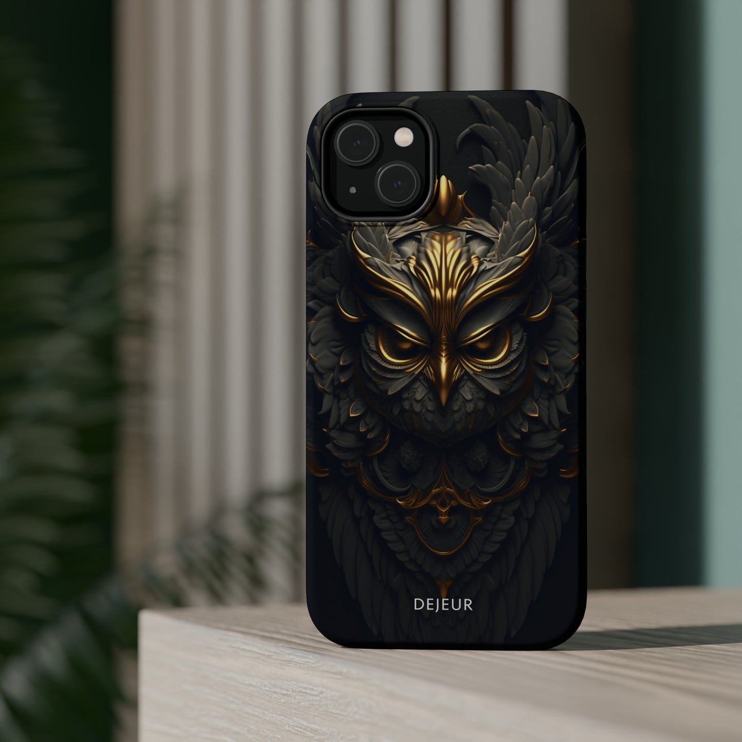 Golden Dark Owl - iPhone MagSafe Tough Case